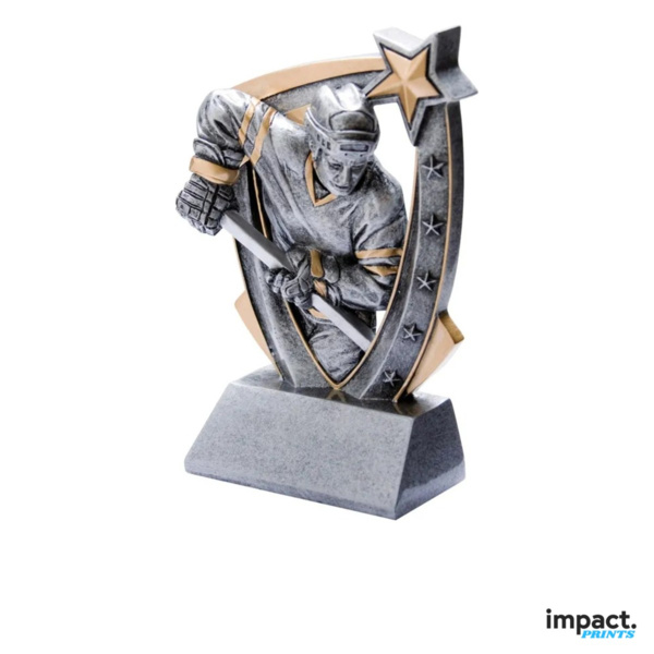 3D Star Hockey Shooter Resin Trophy Thumbnail
