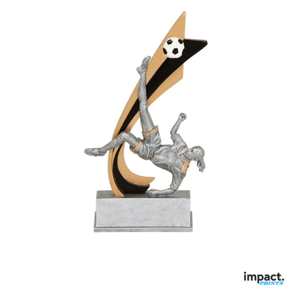 Girls Soccer Live Action Resin Trophy Thumbnail