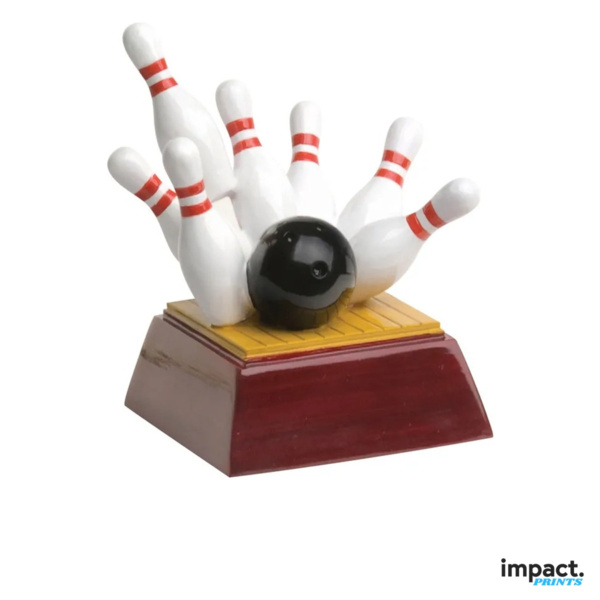 Bowling RC Series Resin Trophy 4 Inch Thumbnail