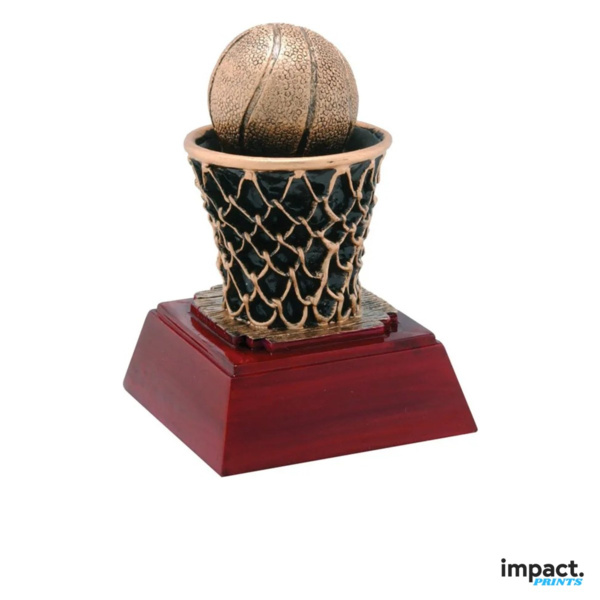 Basketball RS Series Resin Trophy 4 Inch Thumbnail