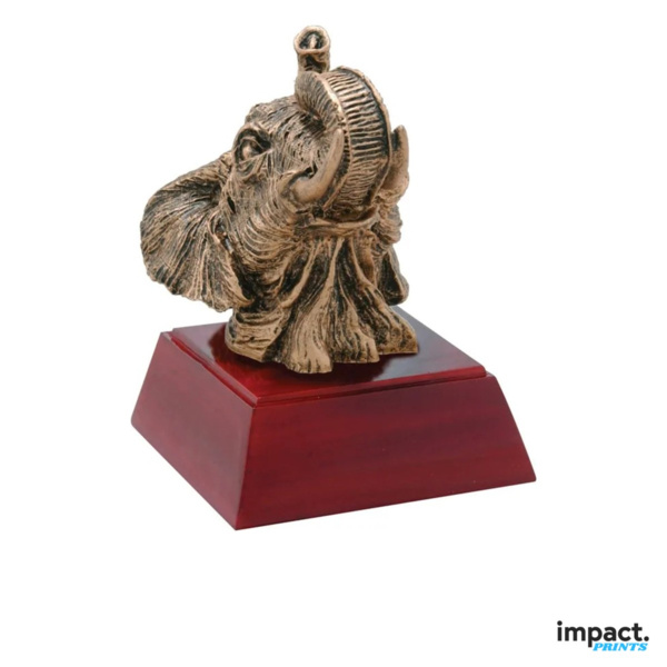 Elephant Mascot RS Series Resin Trophy Thumbnail