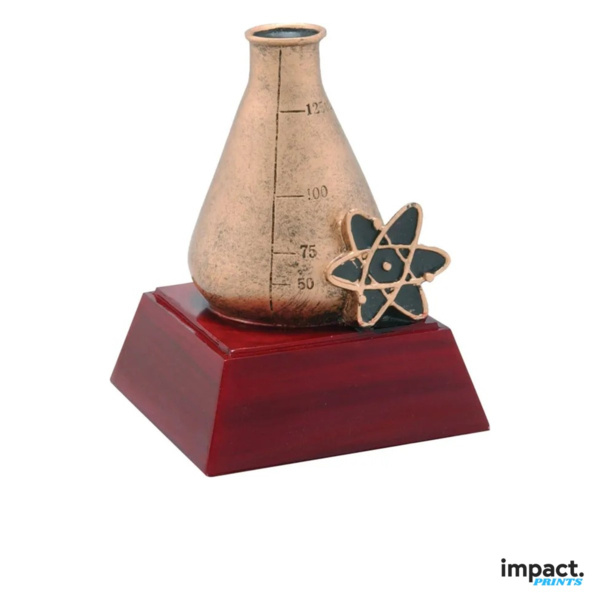 Science Resin Award Trophy, 4 Inch Thumbnail