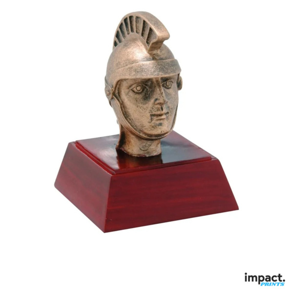 Trojan Mascot Resin Trophy, 4 Inch Thumbnail