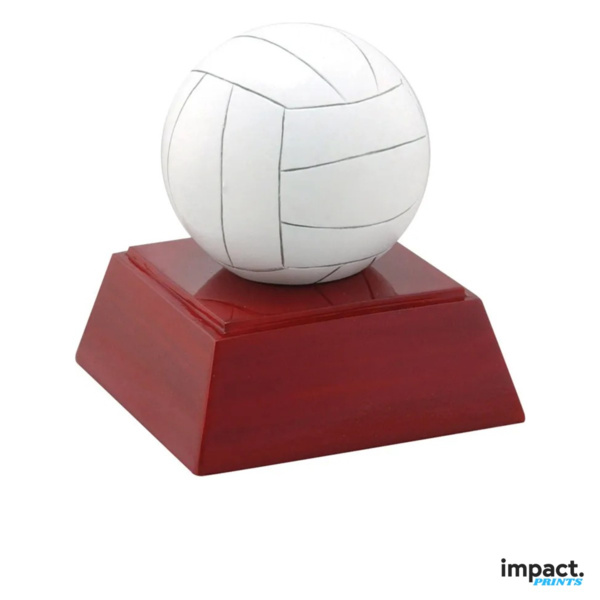 Volleyball Resin Trophy, 4 Inch Thumbnail