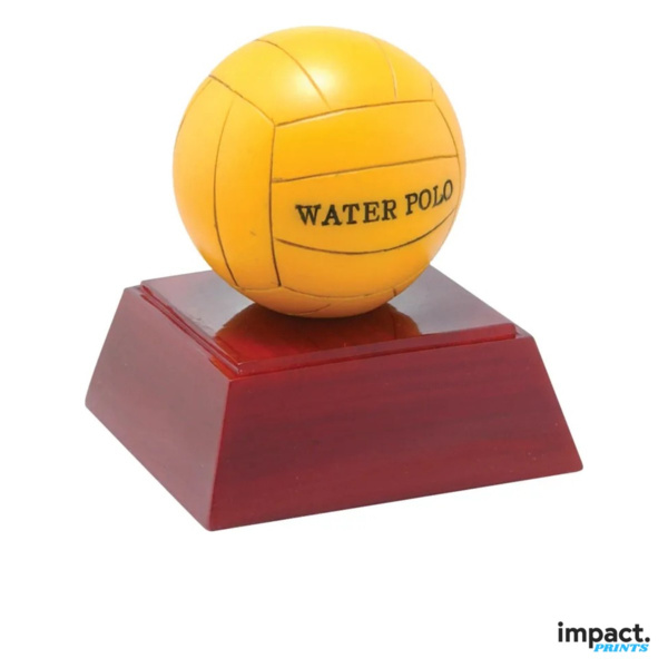 Water Polo Resin Trophy, 4 Inch Thumbnail