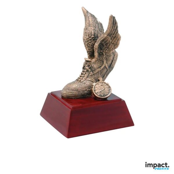 Track Runner Resin Trophy, 4 Inch Thumbnail