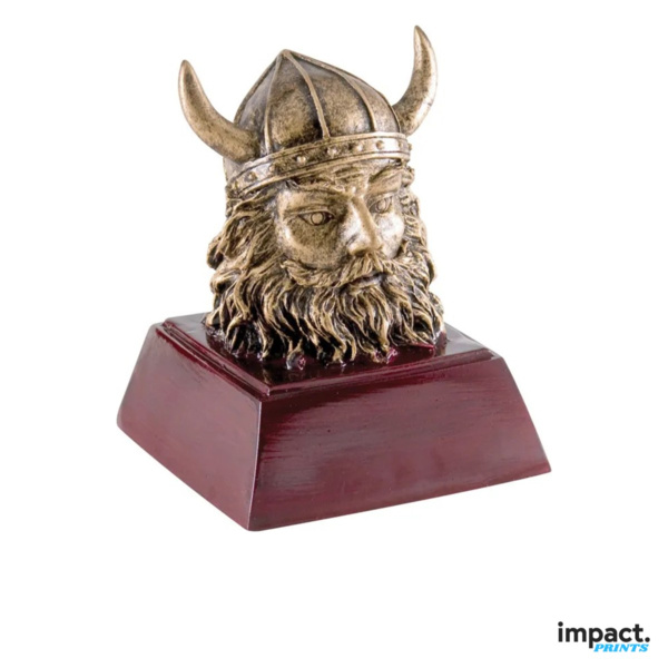 Viking Mascot Resin Trophy, 4 Inch Thumbnail
