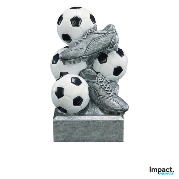 Soccer Sport Bank Resin Trophy, 6 Inch Thumbnail