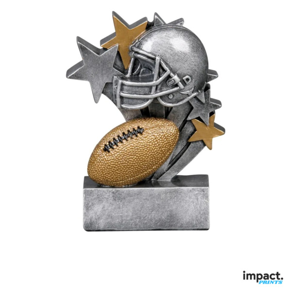 Star Blast Football Resin Trophy Thumbnail