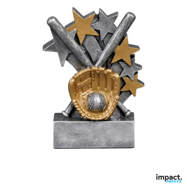 Star Blast Baseball Resin Trophy Thumbnail