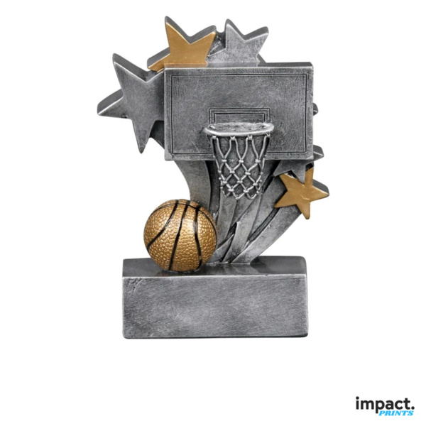 Star Blast Basketball Resin Trophy Thumbnail