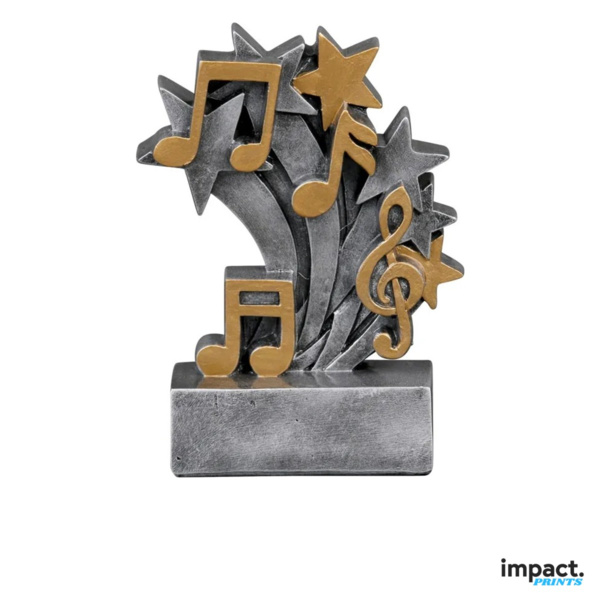 Star Blast Music Resin Trophy Thumbnail