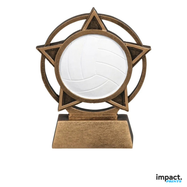 Volleyball Orbit Resin Trophy Thumbnail