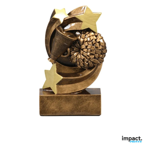 Cheer Star Swirl Resin Trophy Thumbnail