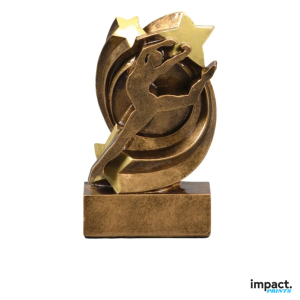 Dance Star Swirl Resin Trophy Thumbnail