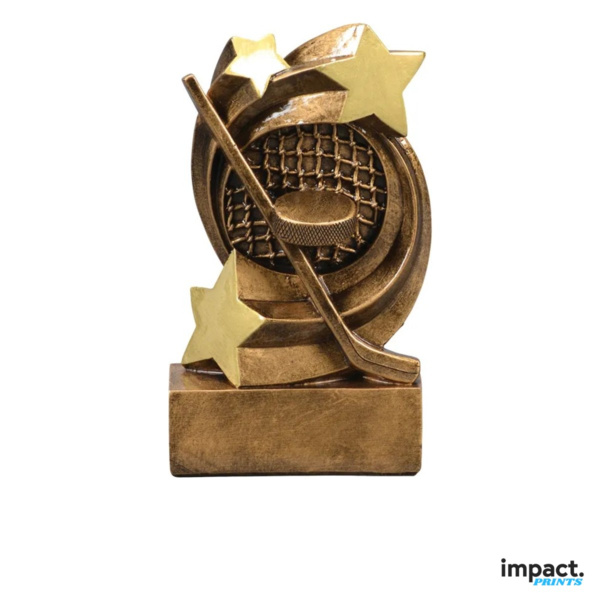 Hockey Star Swirl Resin Trophy Thumbnail