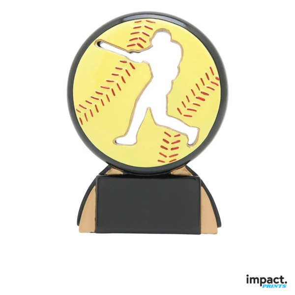 Softball Shadow Sport Resin Trophy Thumbnail