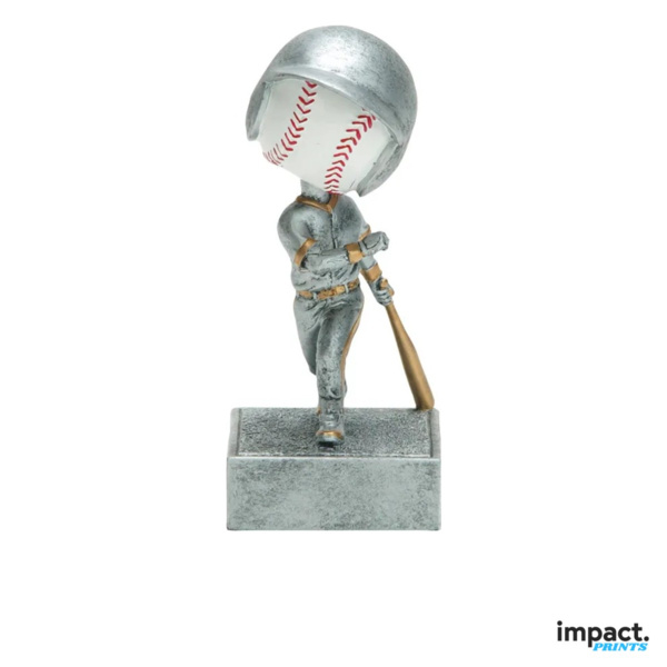 Baseball Bobblehead Resin Trophy 5.5 or 6 in Thumbnail