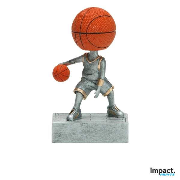 Basketball Bobblehead Resin Trophy 5.5 in Thumbnail