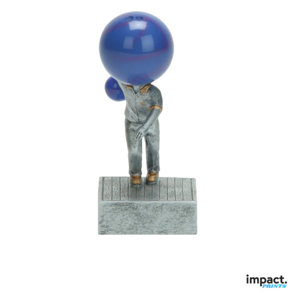 Bowling Bobblehead Resin Trophy 5.5 in Thumbnail