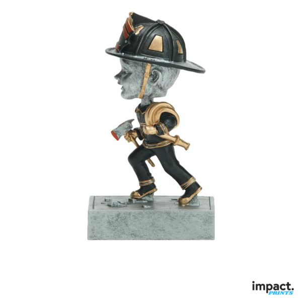 Firefighter Bobblehead Resin Award Trophy Thumbnail