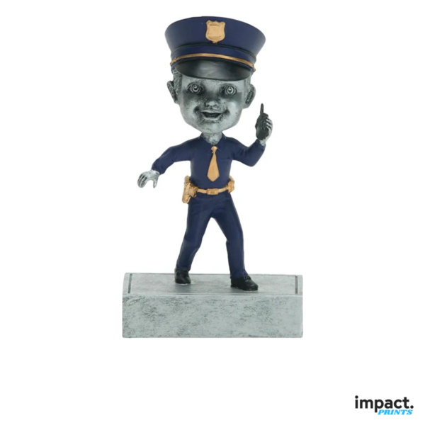 Police Officer Bobblehead Resin Award Trophy Thumbnail