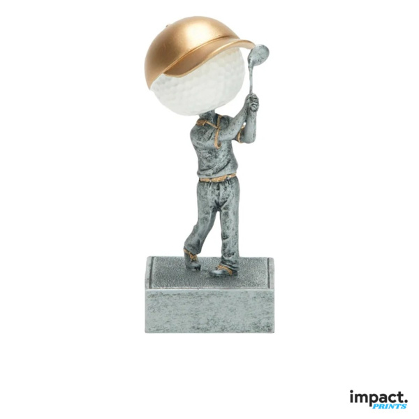 Golf Bobblehead Resin Trophy 5.5 in Thumbnail