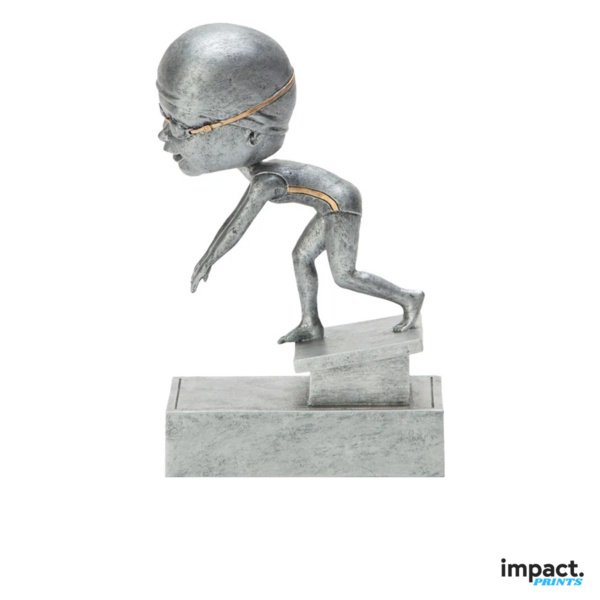 Female Swimmer Bobblehead Resin Trophy Thumbnail