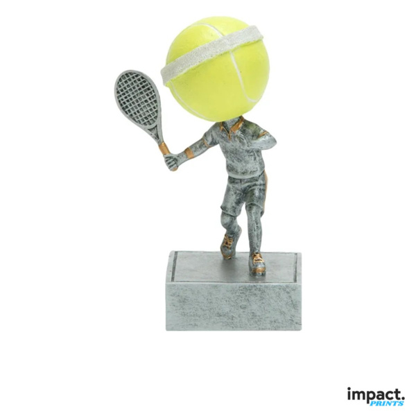 Tennis Bobblehead Resin Trophy 5.5 in Thumbnail