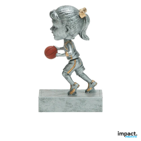 Rock'n Bop Female Basketball Bobblehead Trophy Thumbnail