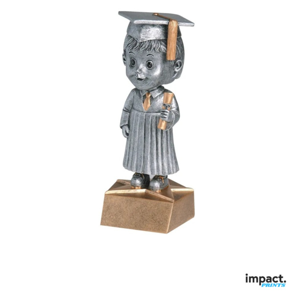 Male Graduate Bobblehead Resin Award Thumbnail