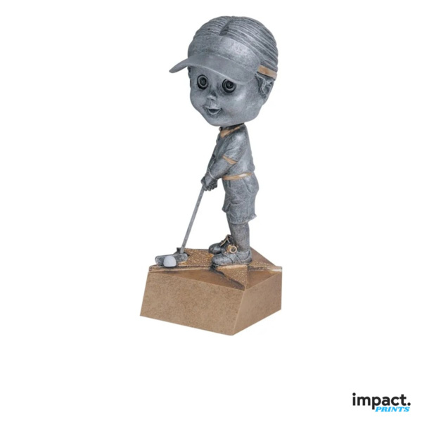 Women's Golf Bobblehead Resin Trophy Thumbnail