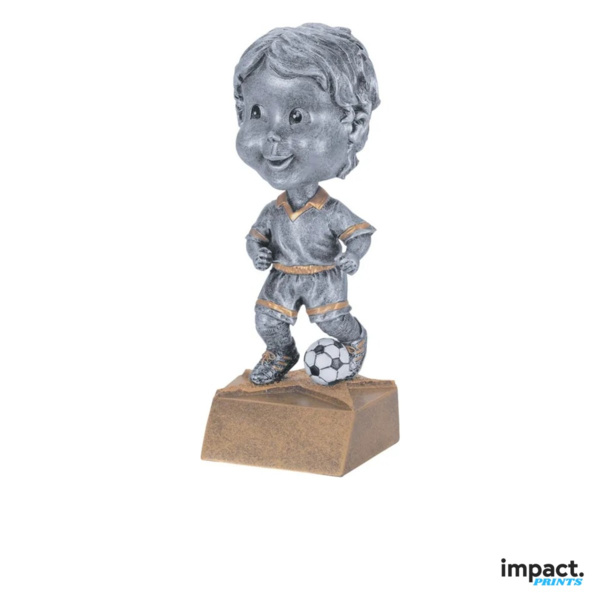 Men's Soccer Bobblehead Resin Trophy Thumbnail