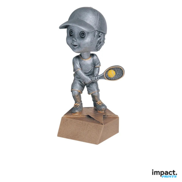 Men's Tennis Bobblehead Resin Trophy Thumbnail
