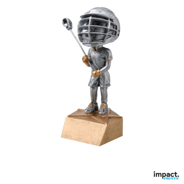 Men's Lacrosse Bobblehead Resin Trophy Thumbnail