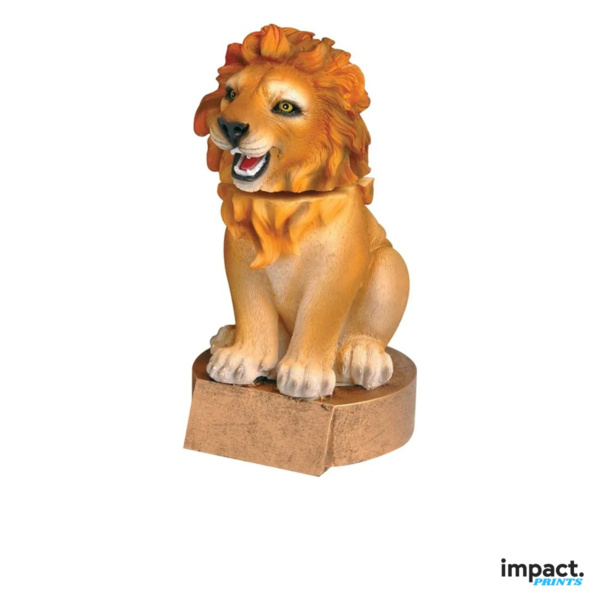 Lion Mascot Bobblehead Resin Trophy Thumbnail