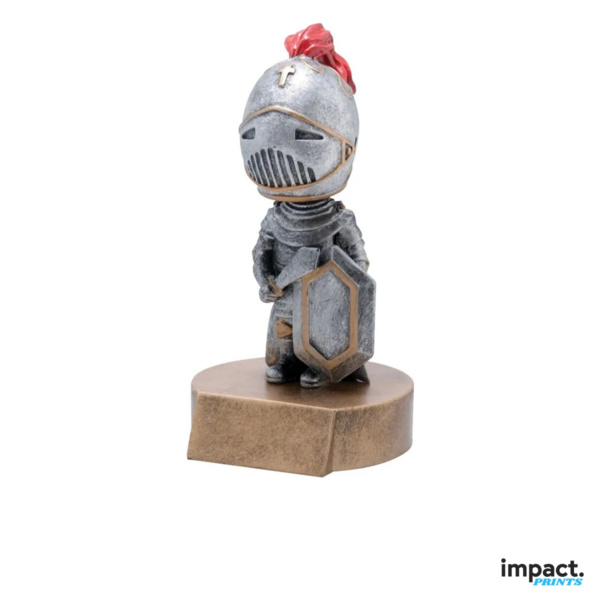 Knight Mascot Bobblehead Resin Trophy Thumbnail