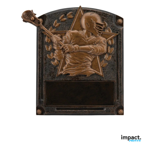 Male Lacrosse Legends Of Fame Resin Trophy, 8" Thumbnail