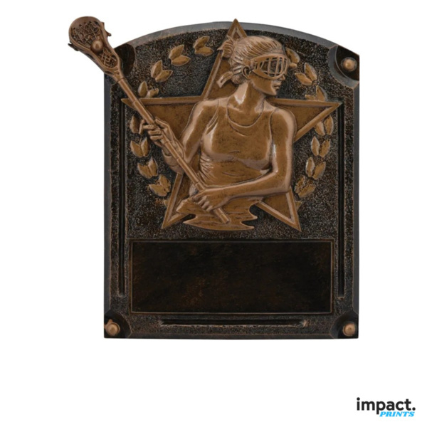 Female Lacrosse Legends Of Fame Resin Trophy, 8" Thumbnail
