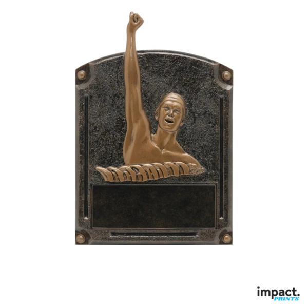 Male Swim Legends Of Fame Resin Trophy, 8" Thumbnail