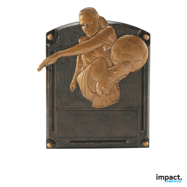 Female Soccer Legends Of Fame Resin Trophy Thumbnail