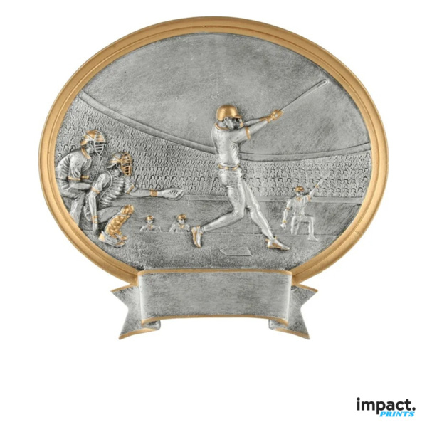 Baseball Oval Legend Resin Trophy Thumbnail