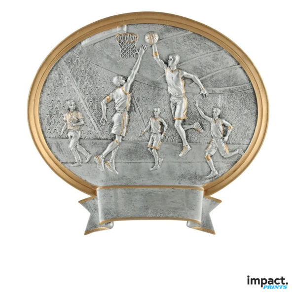 Men's Basketball Oval Legend Resin Trophy Thumbnail