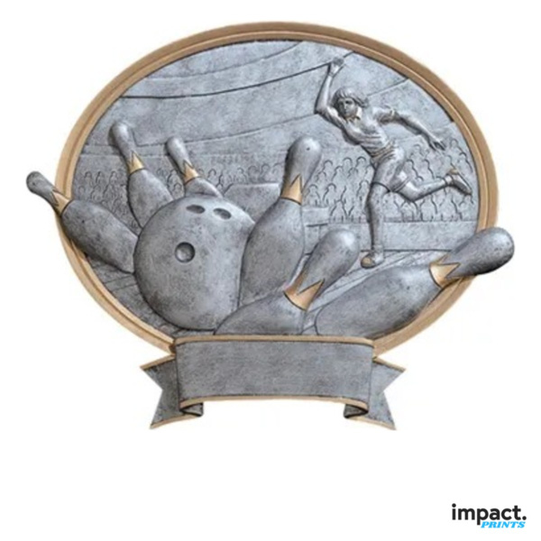 Women's Bowling Oval Legend Resin Trophy Thumbnail