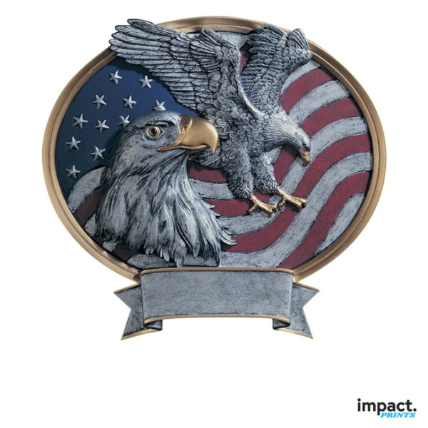 Patriotic Eagle USA Oval Legend Resin Trophy Thumbnail