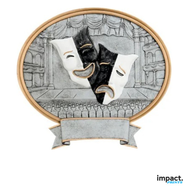 Drama Theater Oval Legend Resin Trophy Thumbnail