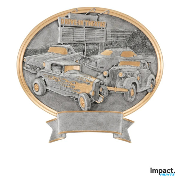 Car Show Oval Legend Resin Trophy Thumbnail