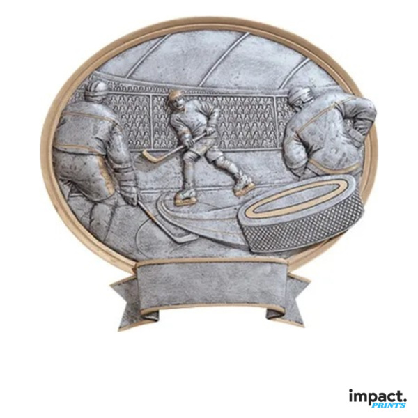 Ice Hockey Oval Legend Resin Trophy Thumbnail