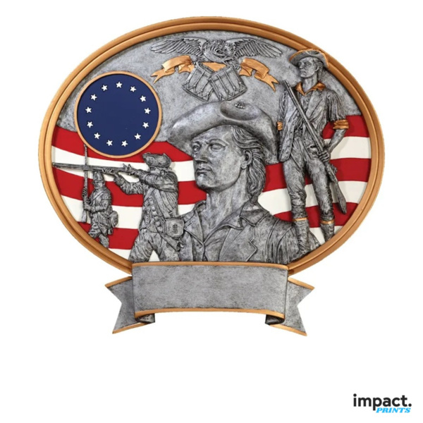 Minute Man Patriot Oval Legend Resin Trophy Thumbnail