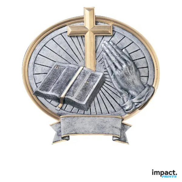 Religious Faith Oval Legend Resin Trophy Thumbnail